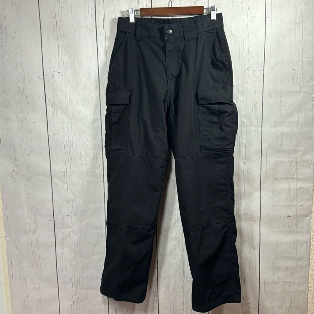 5.11 Tactical Mens Black Cargo Outdoor Hiking Pockets Preppy Pants